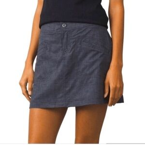 PrAna Gray & Black Skort